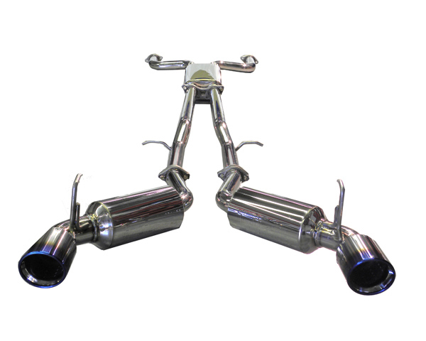 Injen Dual 60mm Stainless Cat Back Exhaust w/ X-pipe & Titanium Tips Nissan 350Z 03-08