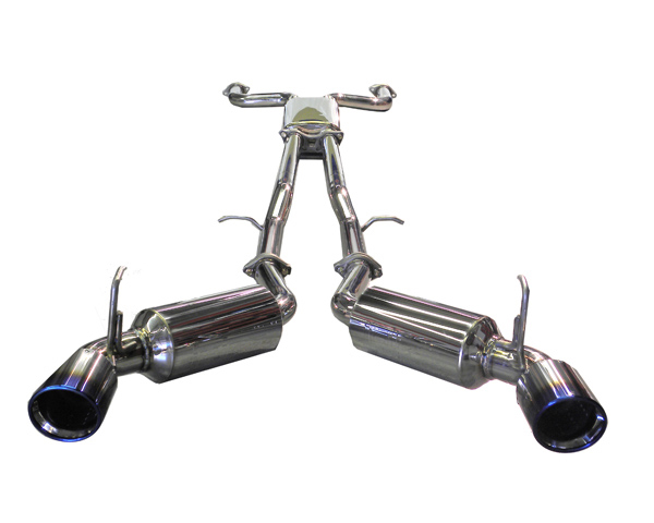 Injen Dual 60mm Stainless Cat Back Exhaust w/ X-pipe & Titanium Tips Nissan 370Z 09+