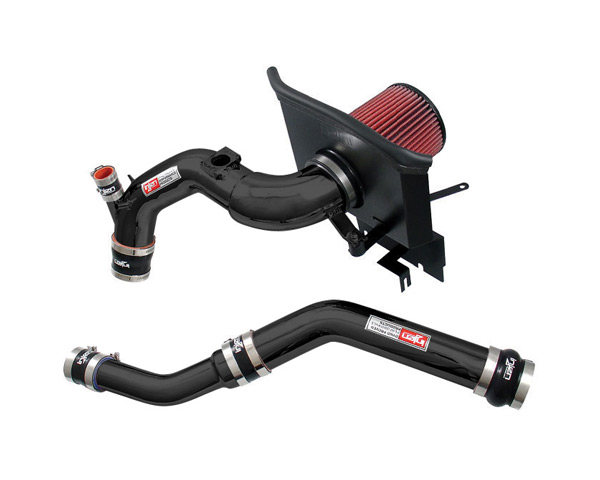 Injen Short Ram Air Intake Black w/ Intercooler Pipes Mitsubishi EVO X 08-10