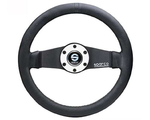 Sparco Veloce Leather Universal Steering Wheel w/o Stitching